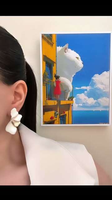 گوشواره مرواریدی میناکاری ضد حساسیت